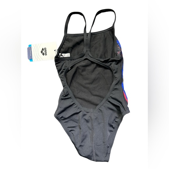 ARENA womens Team Painted Stripes Light Drop Back One Piece swimsuit sz 20 NWT - Picture 4 of 8